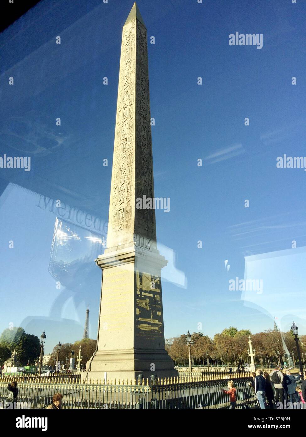 Place de la Concorde - Smartphone-aufgenommenes Stockfoto