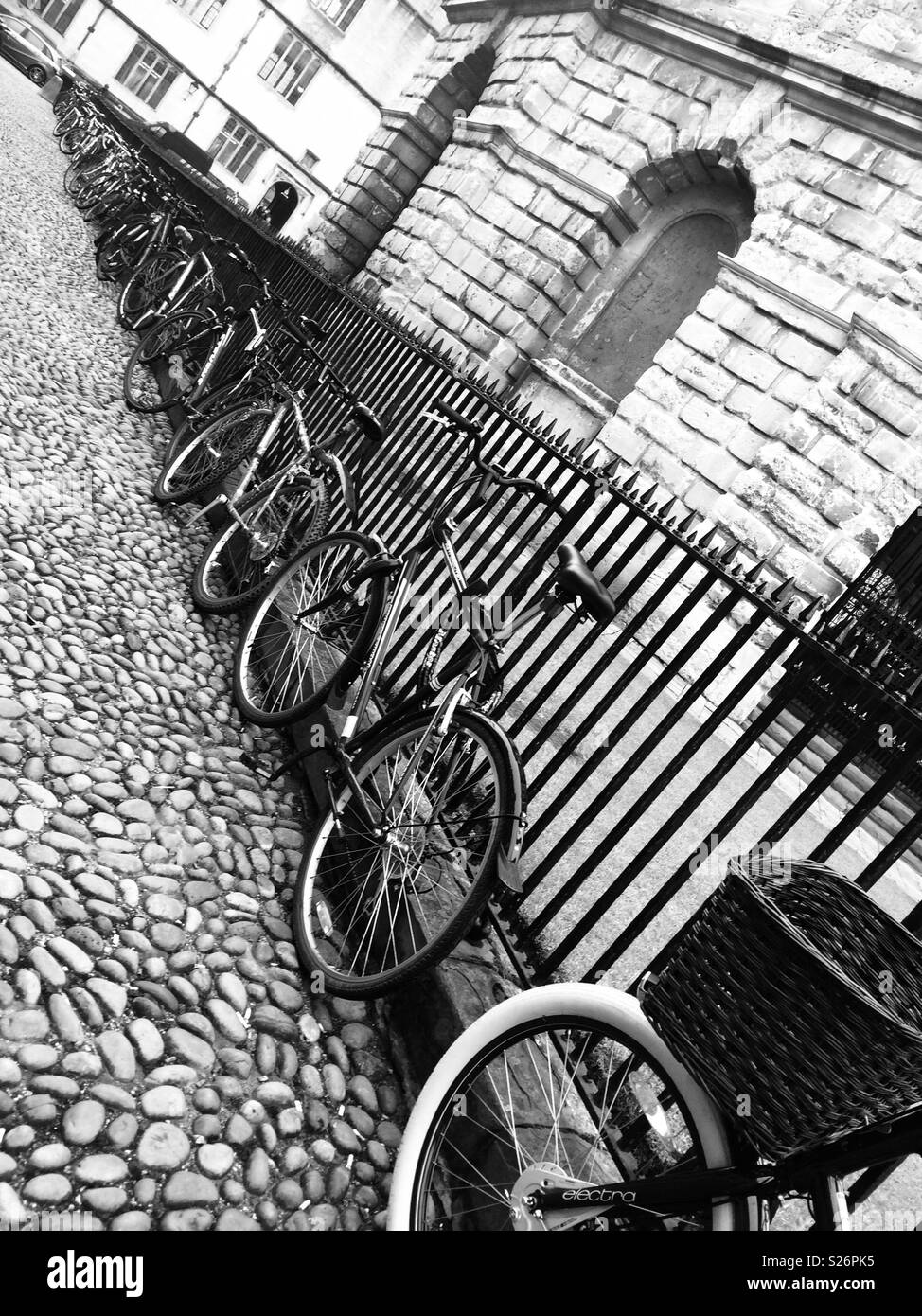 Fahrräder in Oxford Stockfoto