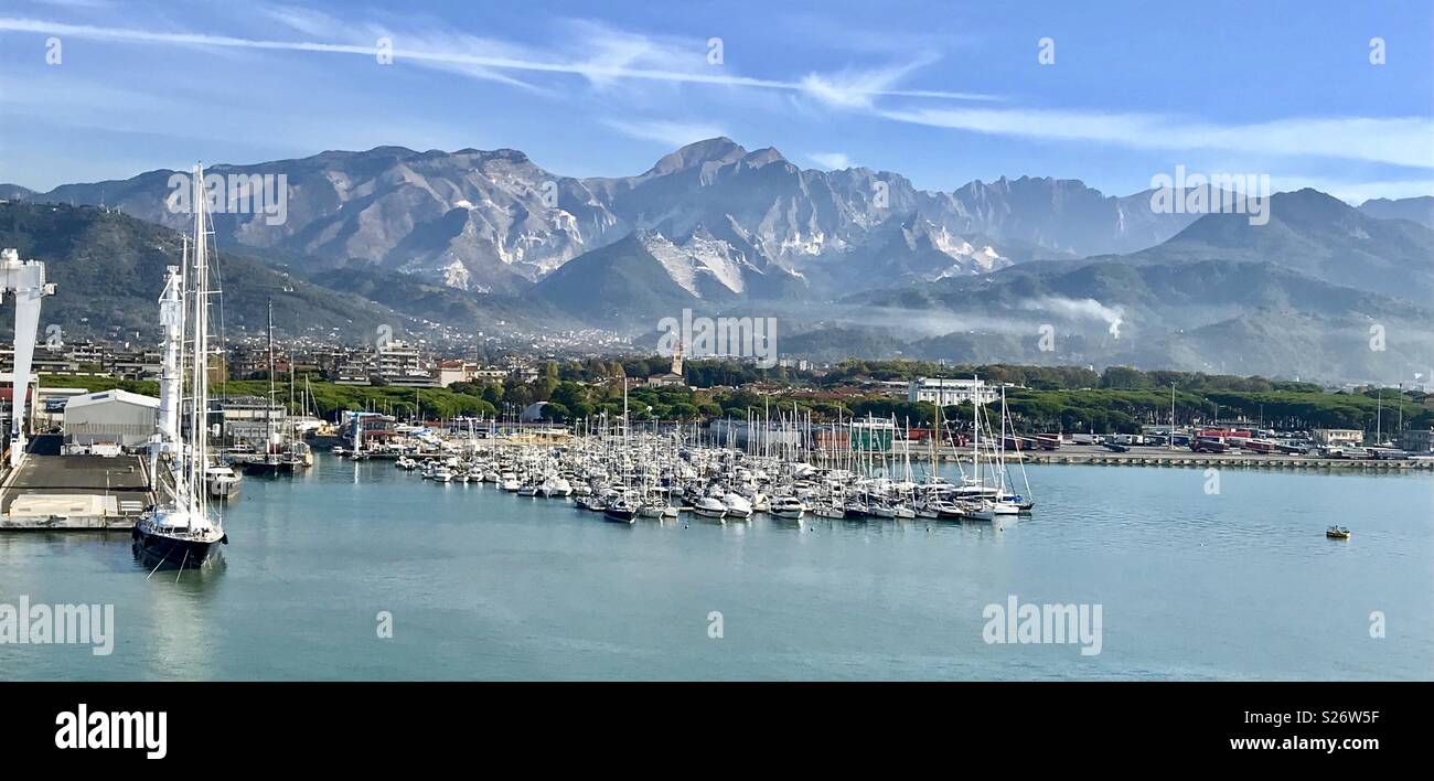 Marina Di Carrara in der Toskana Stockfoto