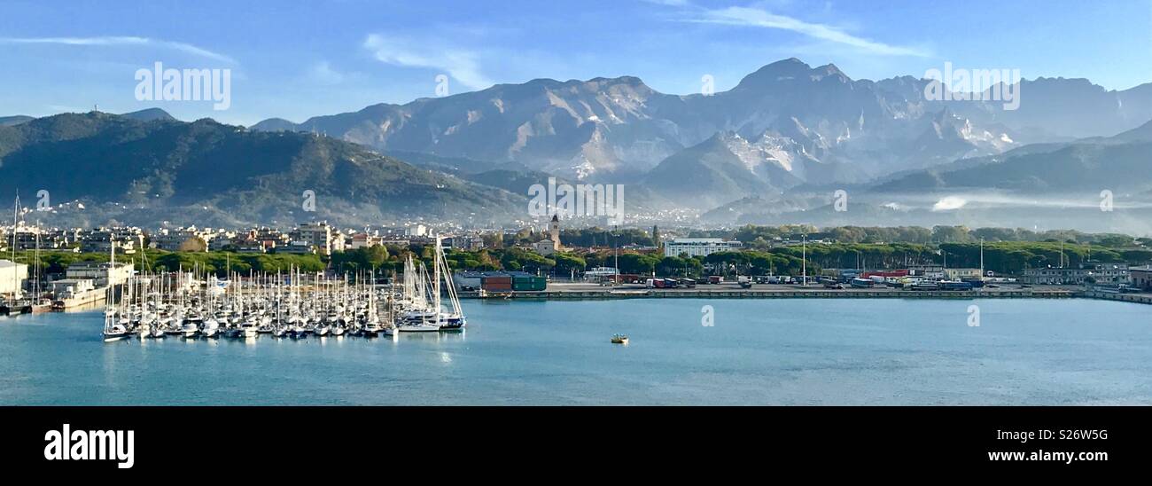 Marina Di Carrara in der Toskana Stockfoto