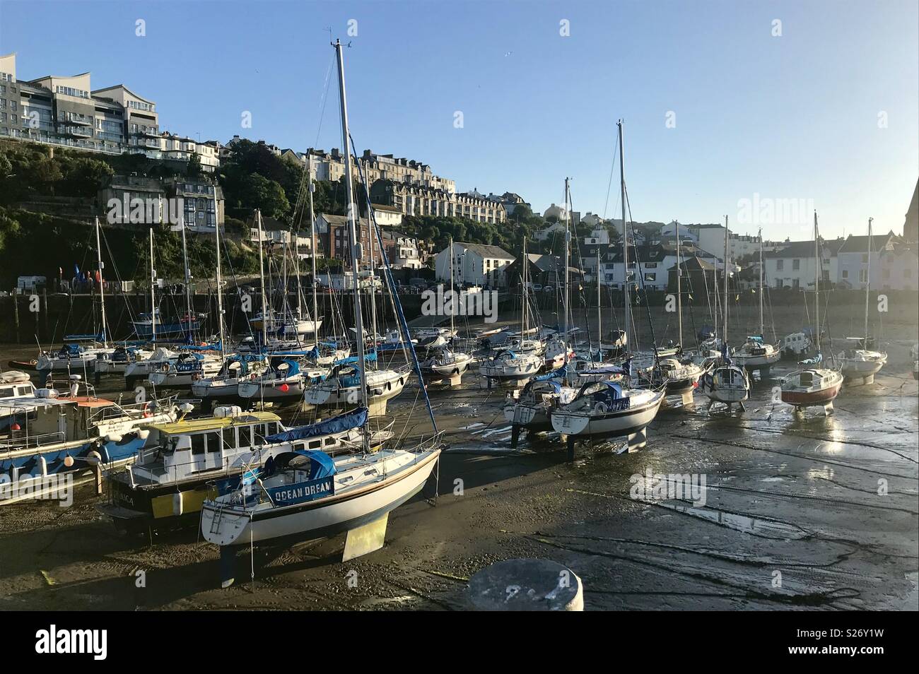 Ilfracombe Hafen - Smartphone-aufgenommenes Stockfoto