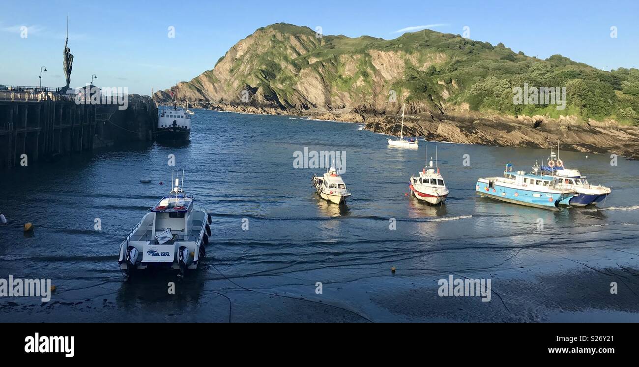 Ilfracombe Hafen - Smartphone-aufgenommenes Stockfoto