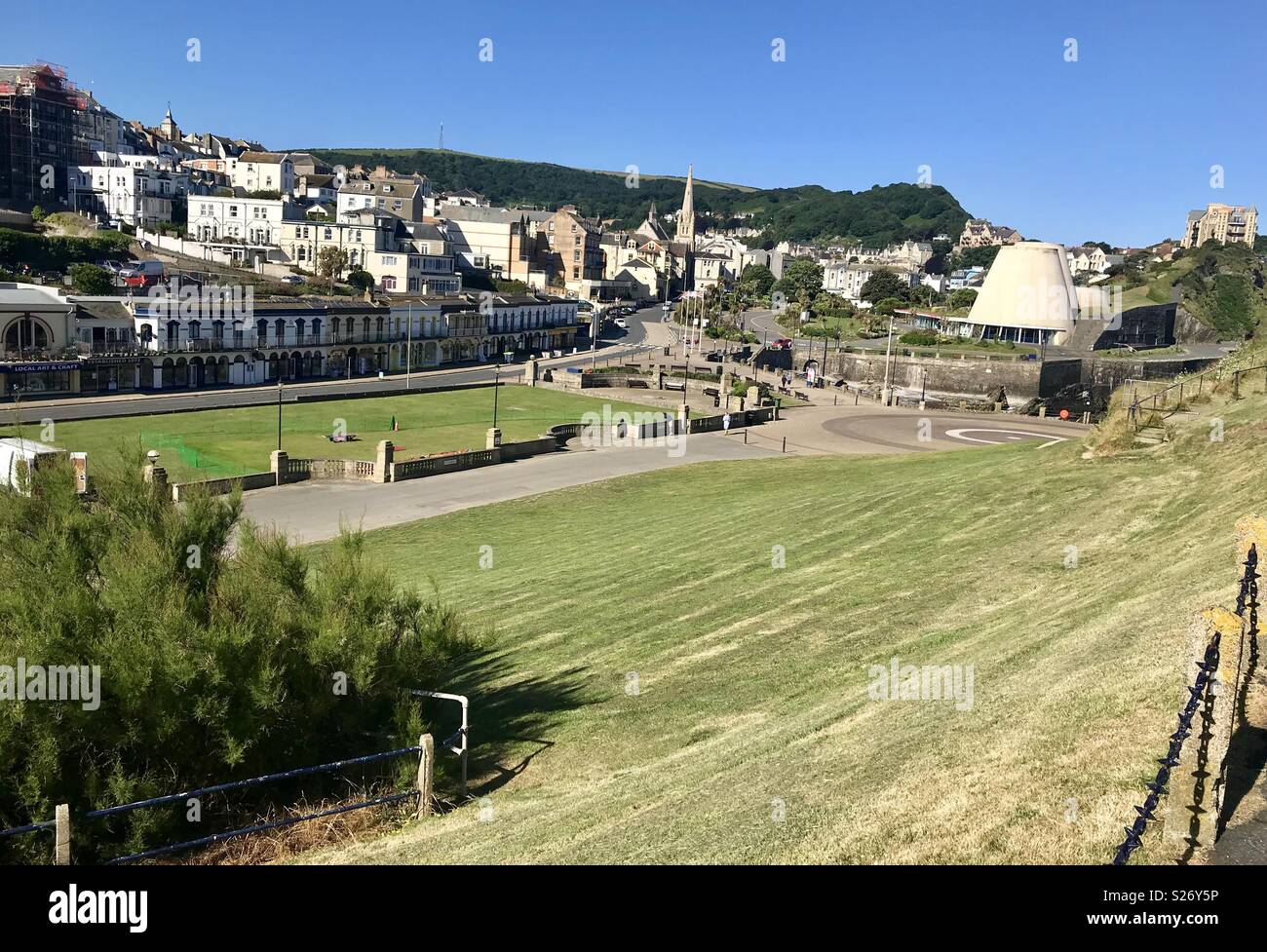 Ilfracombe Stadt - Smartphone-aufgenommenes Stockfoto