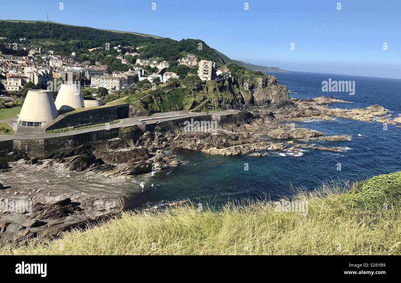 Ilfracombe coastal path - Smartphone-aufgenommenes Stockfoto