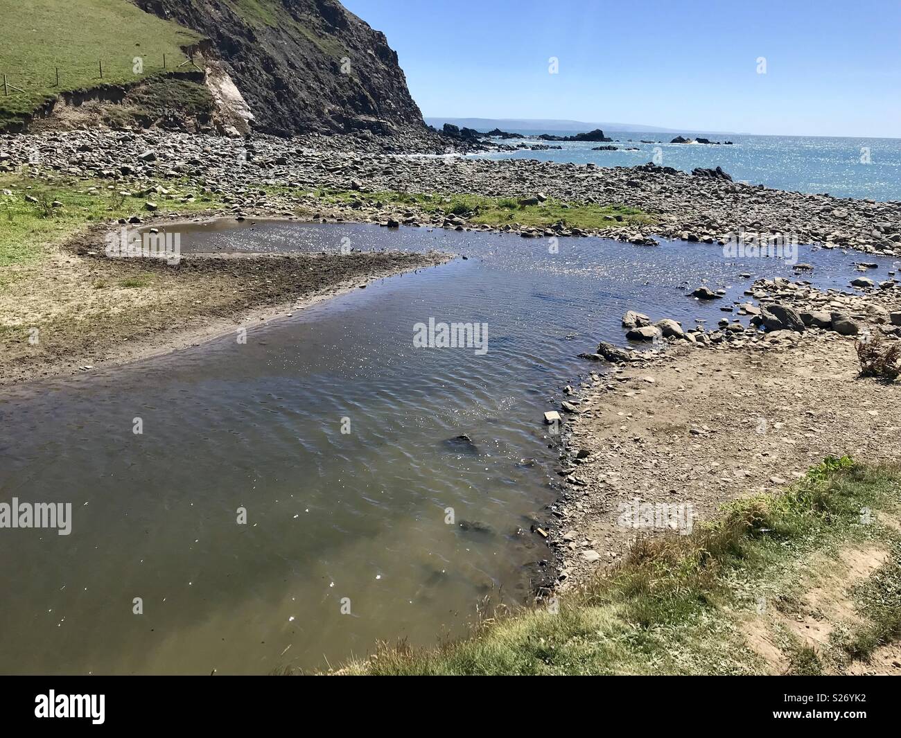 Duckpool Bay - Smartphone-aufgenommenes Stockfoto