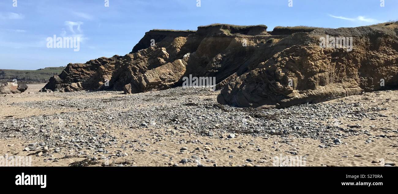 Widemouth Bay Bude - Smartphone-aufgenommenes Stockfoto