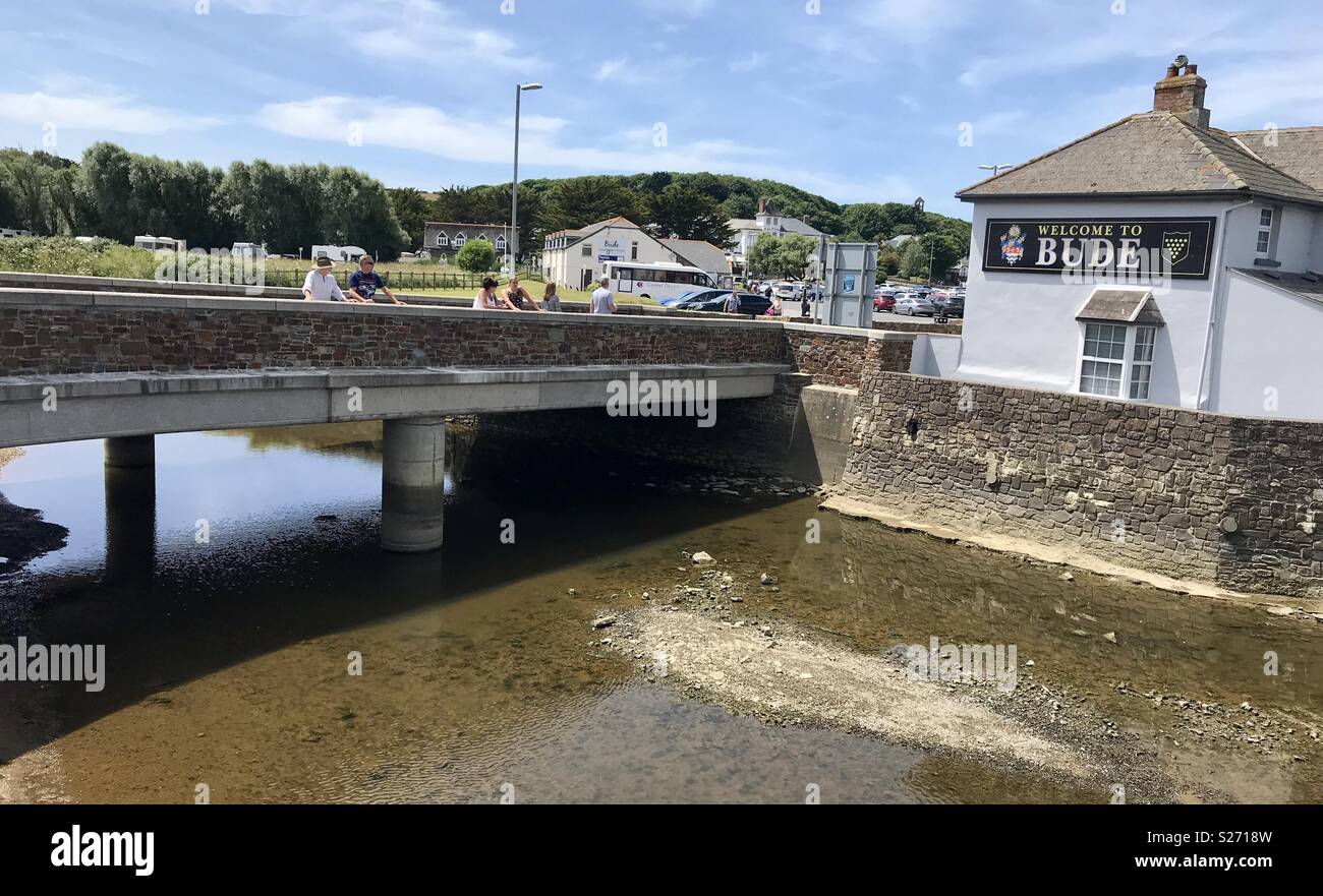 Willkommen bei Bude - Smartphone-aufgenommenes Stockfoto