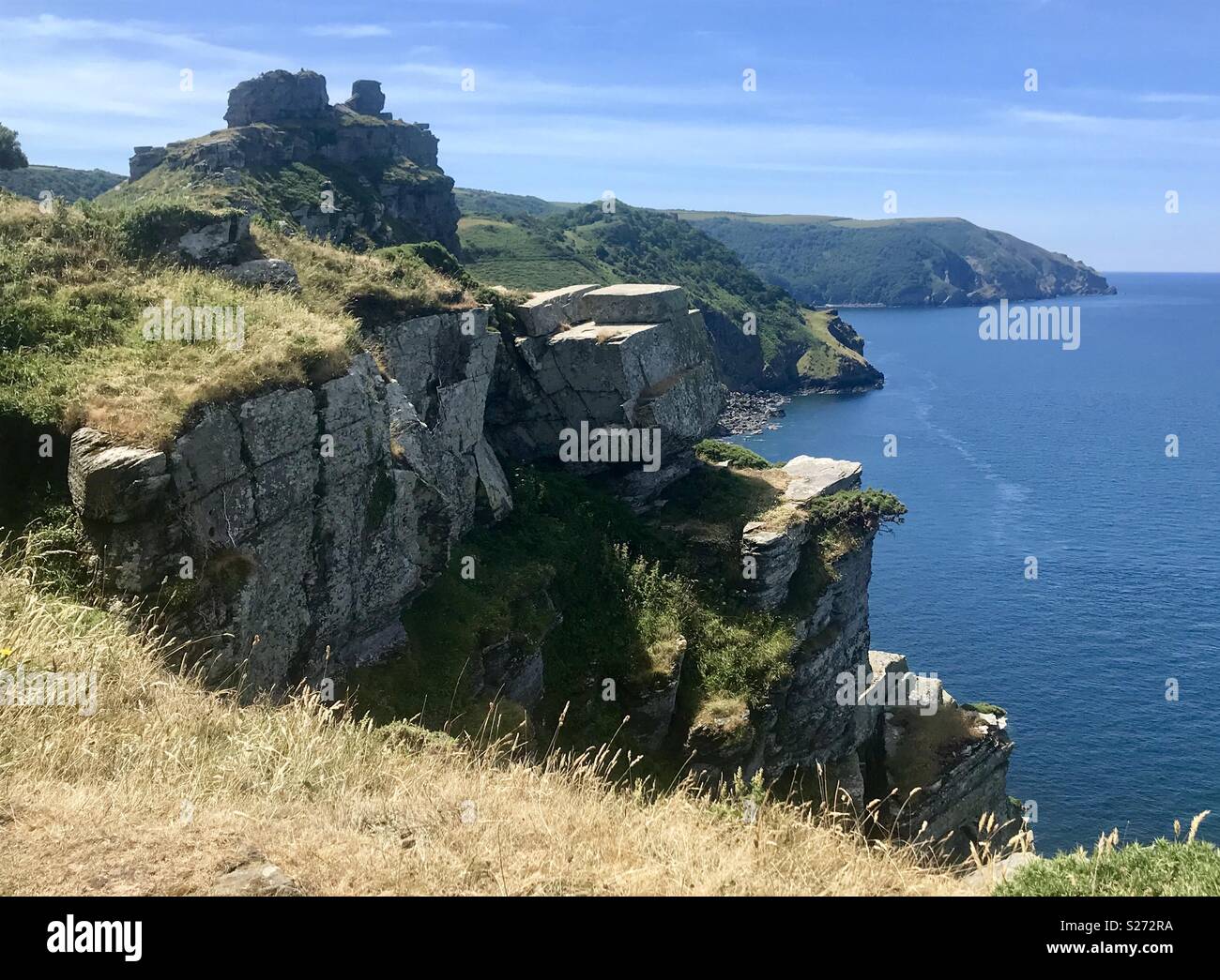Tal der Felsen Devon - Smartphone-aufgenommenes Stockfoto