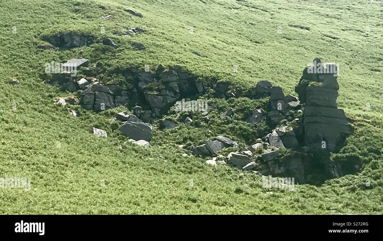 Tal der Felsen Devon - Smartphone-aufgenommenes Stockfoto