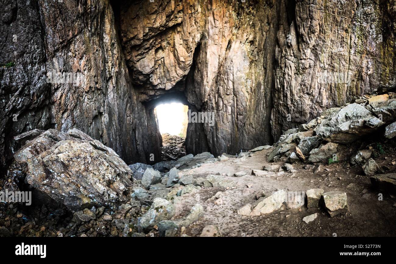 Torghatten Norwegen - Smartphone-aufgenommenes Stockfoto