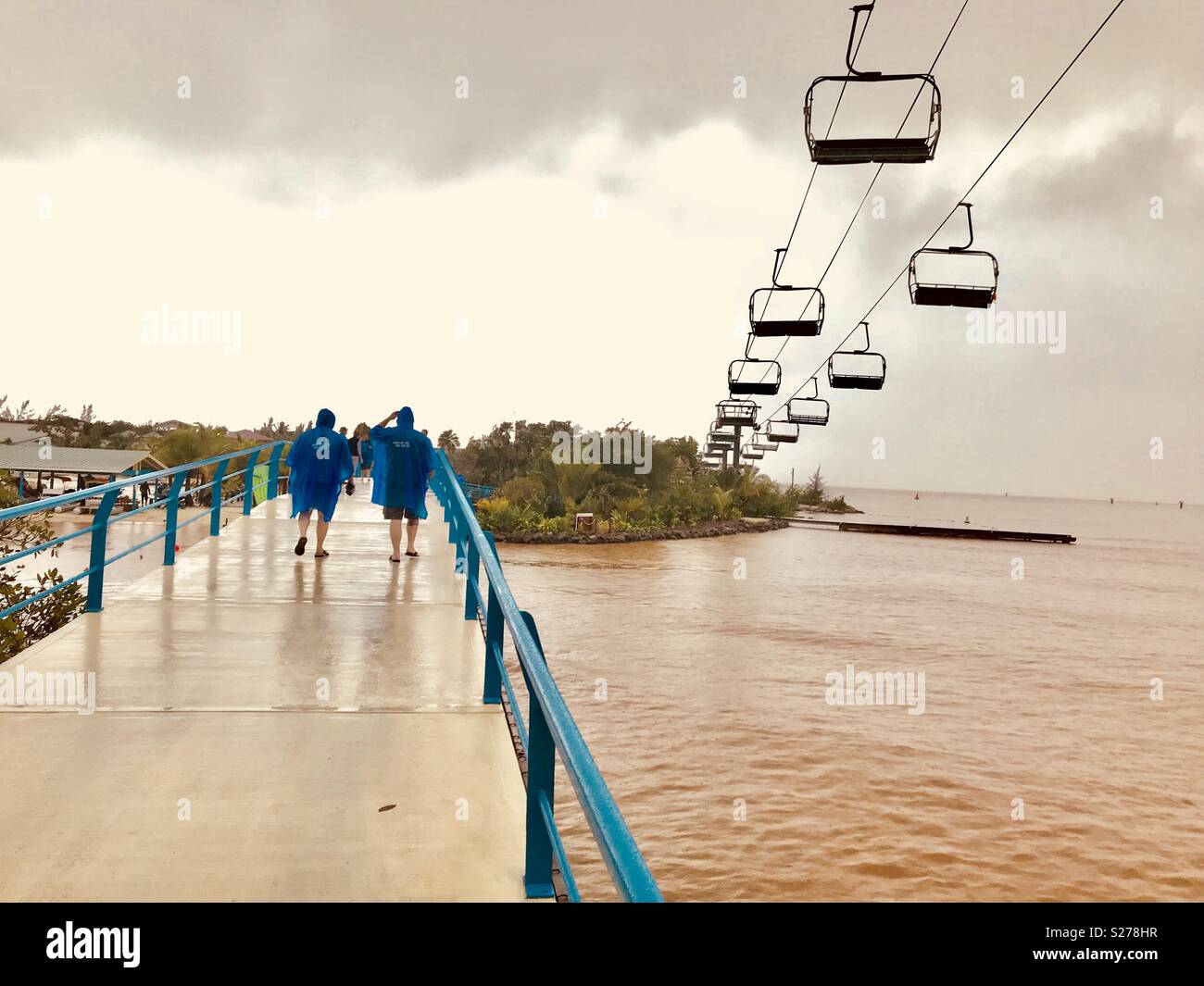 Mahagoni Bay Roatan Honduras Stockfoto