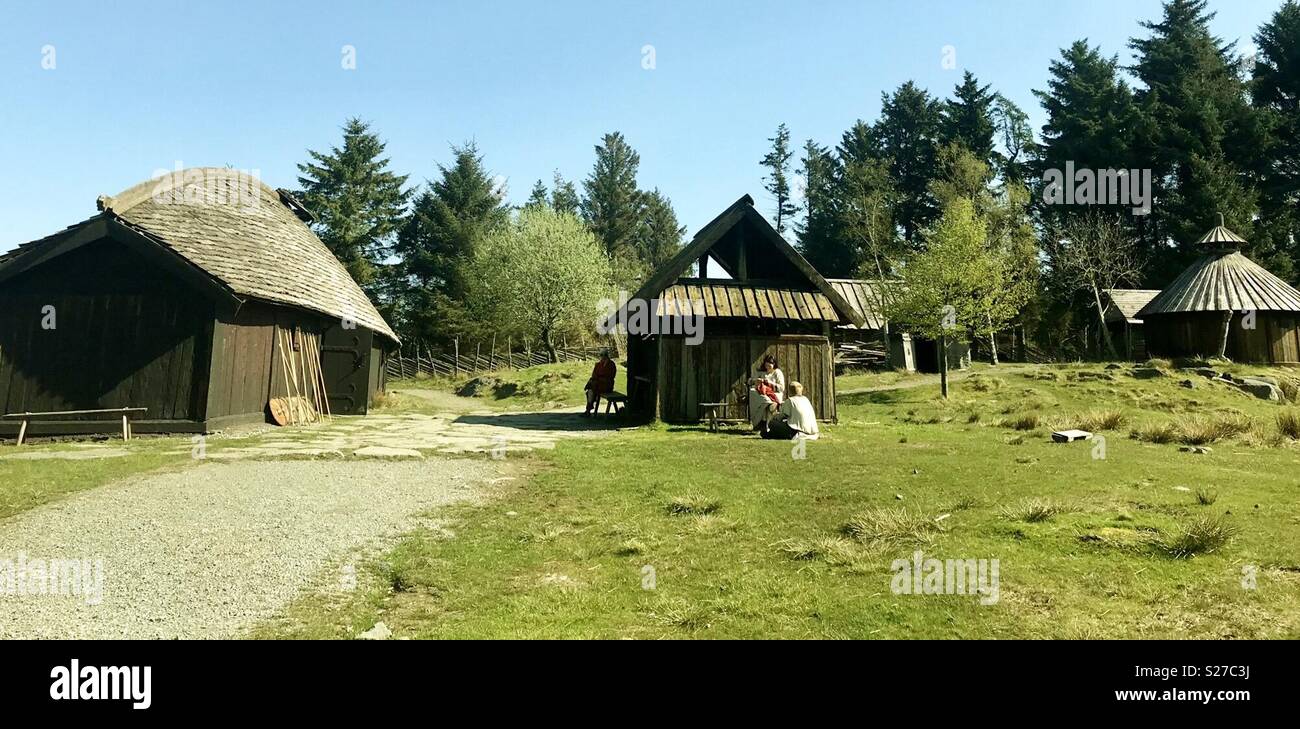 Viking Village Norwegen Stockfoto