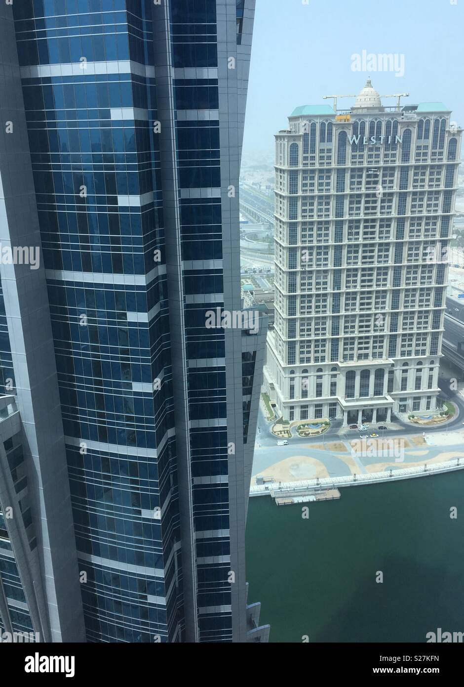 Dubai Wolkenkratzer Stockfoto