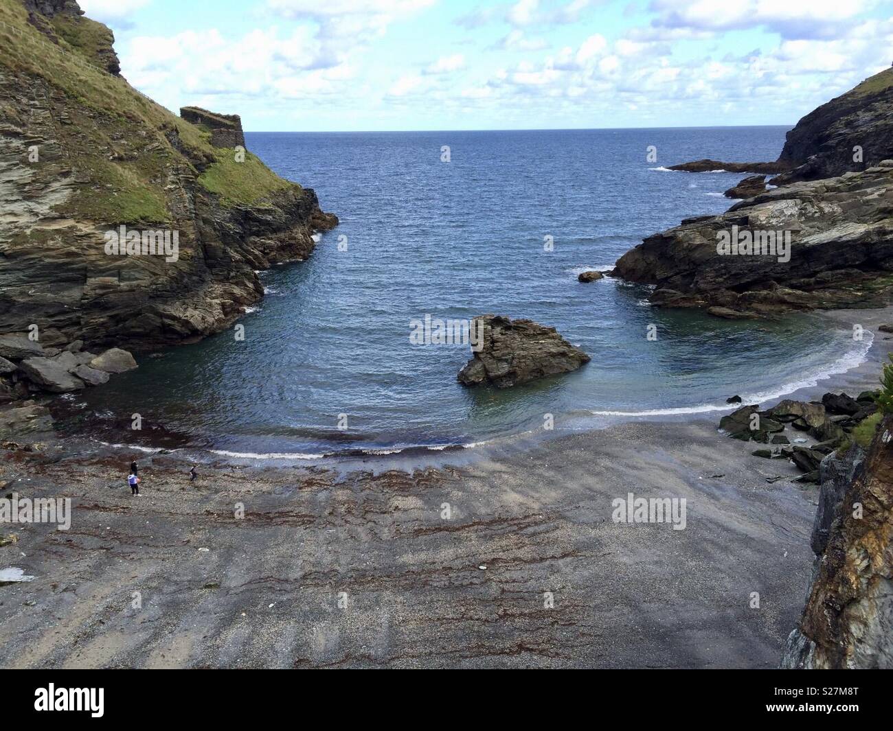 Tintagel Oase - Smartphone-aufgenommenes Stockfoto