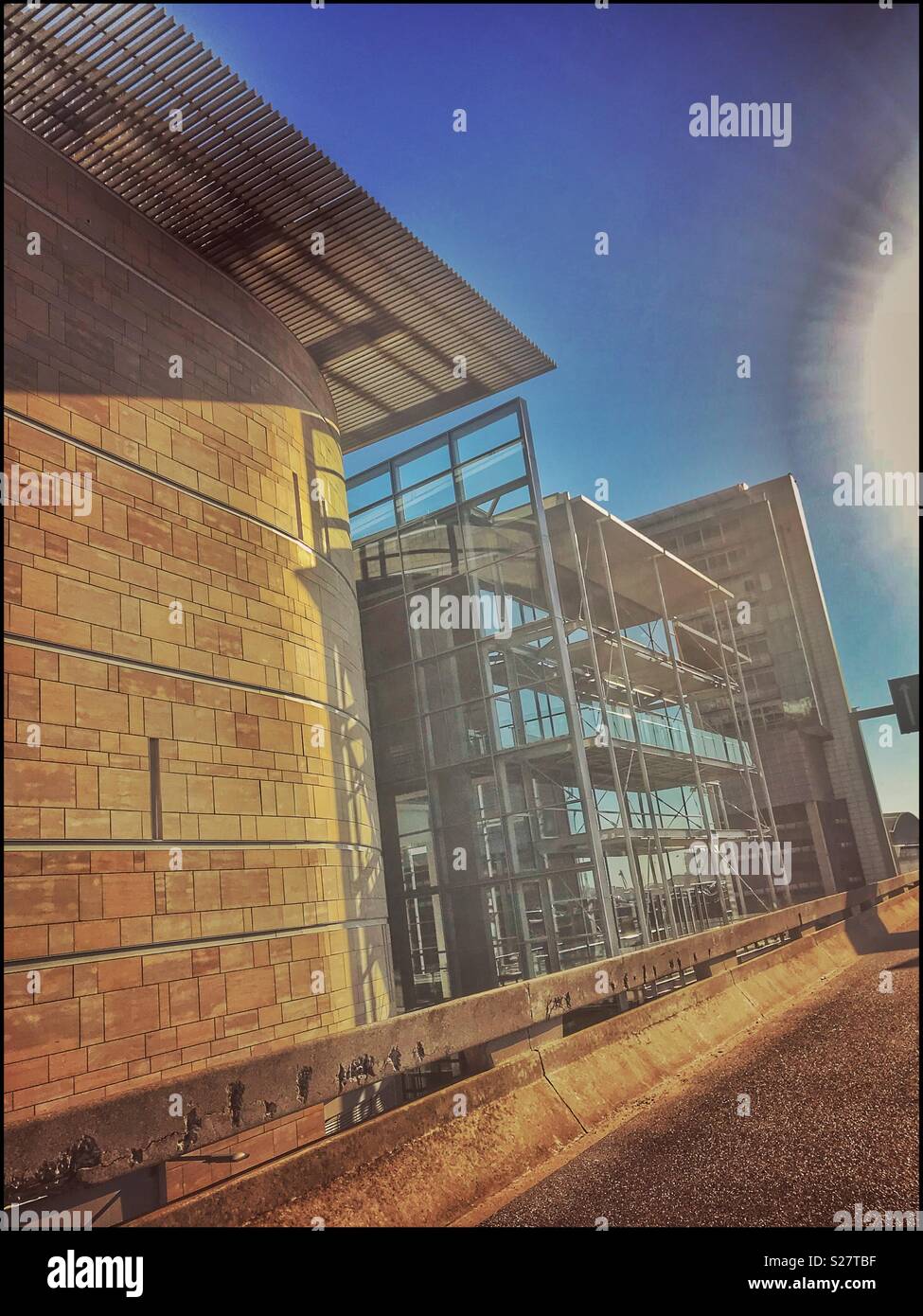 Cape Town International Convention Centre, Kapstadt, Südafrika. - Smartphone-aufgenommenes Stockfoto