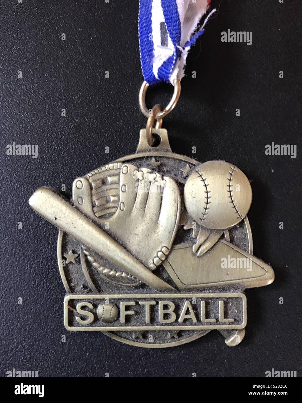 Softball Medaille Stockfoto