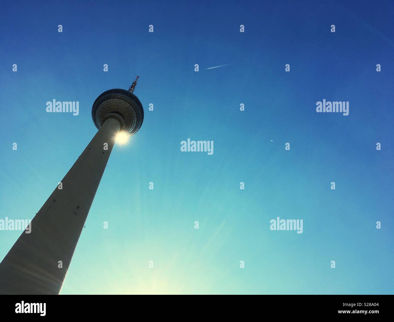 Der Fernsehturm in Berlin, Deutschland Stockfoto