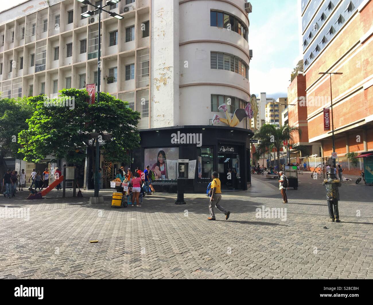 Sabana Grande Caracas Venezuela, Innenstadt. Vicente Quintero und Marcos Kirschstein. Stockfoto