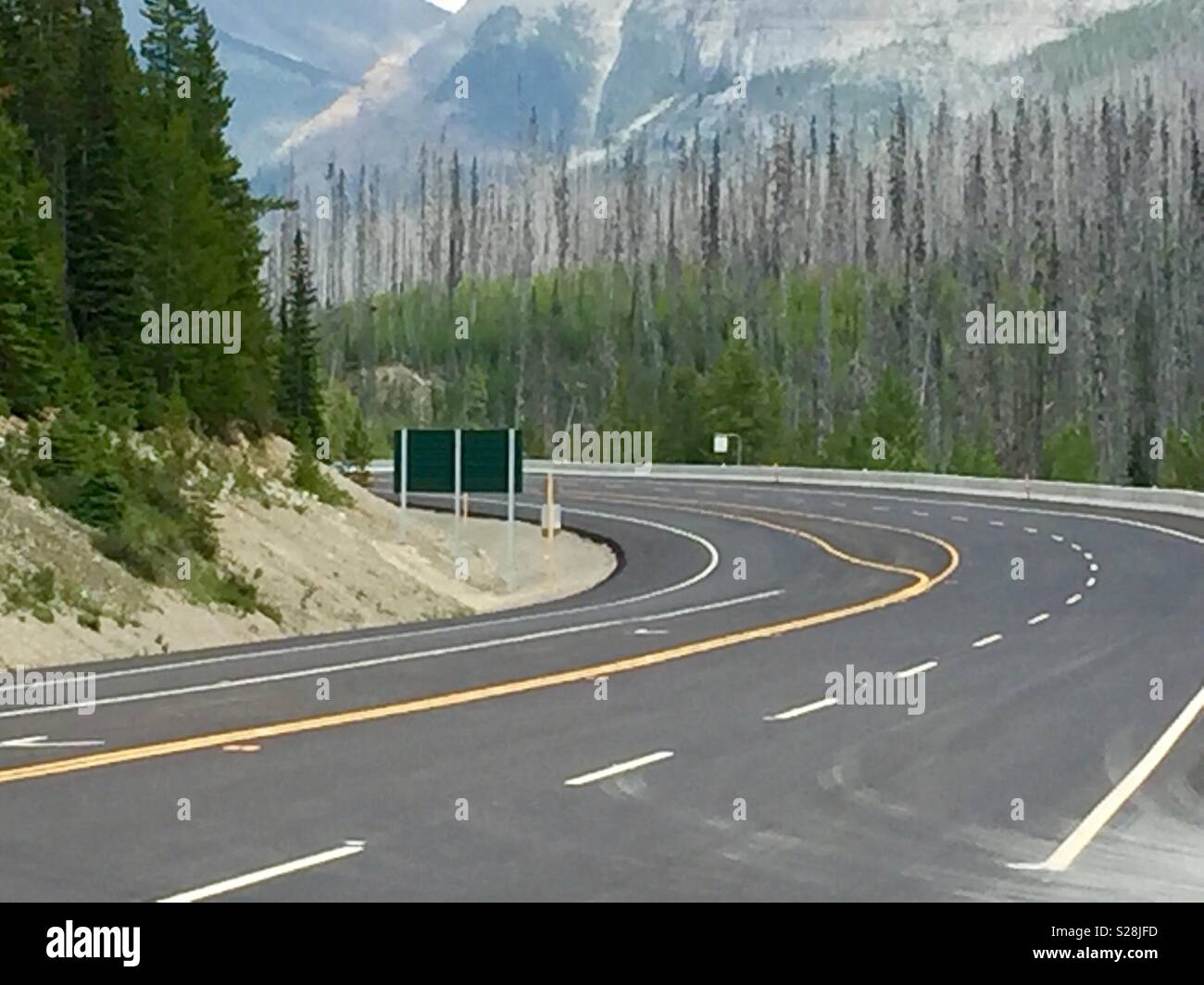 Offene Straße Stockfoto