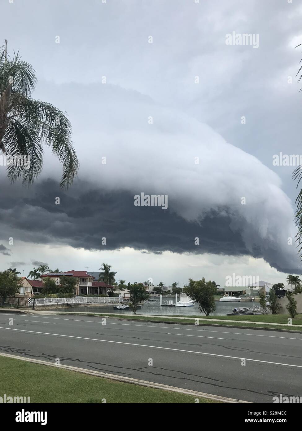 Sturm Rollen Stockfoto