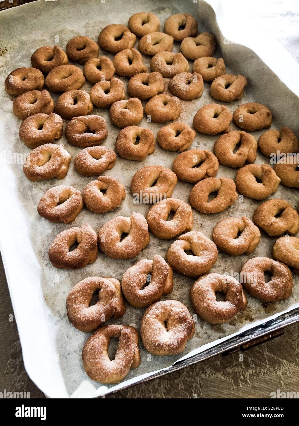 Handgefertigte anis Kuchen Stockfoto
