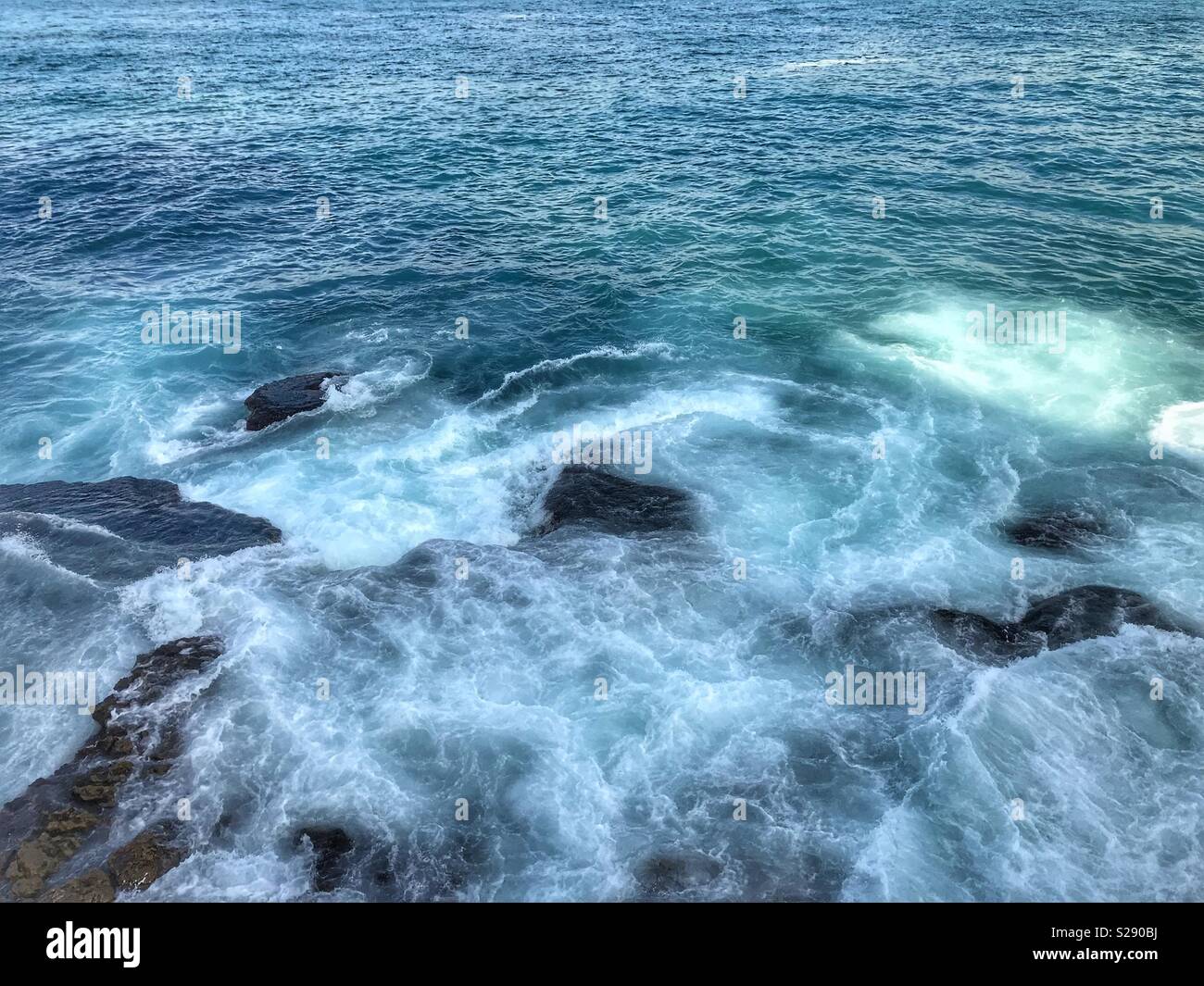 Beirut Mittelmeer - Libanon Naher Osten - Smartphone-aufgenommenes Stockfoto