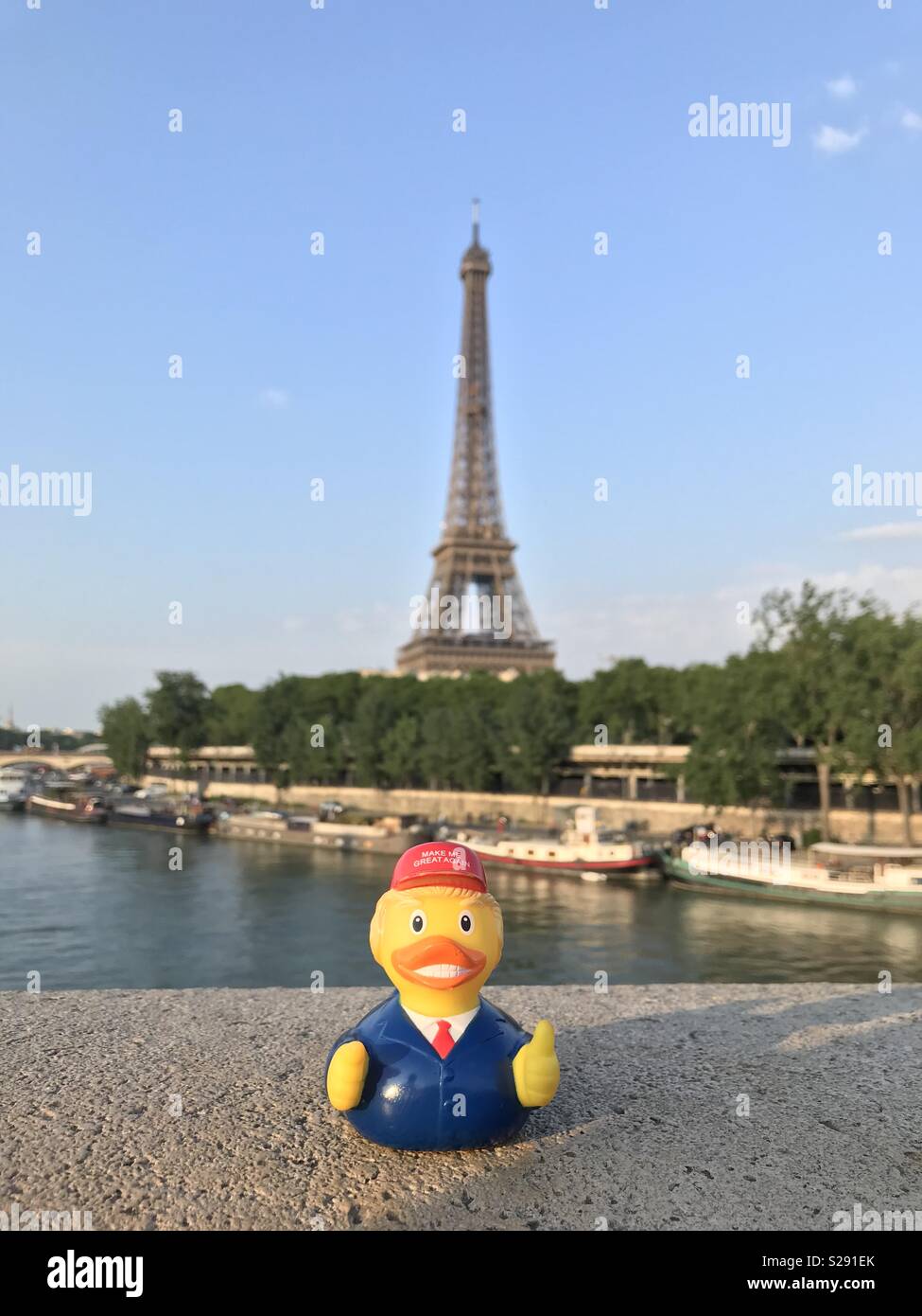 Ducky Trumpf in Paris. Stockfoto