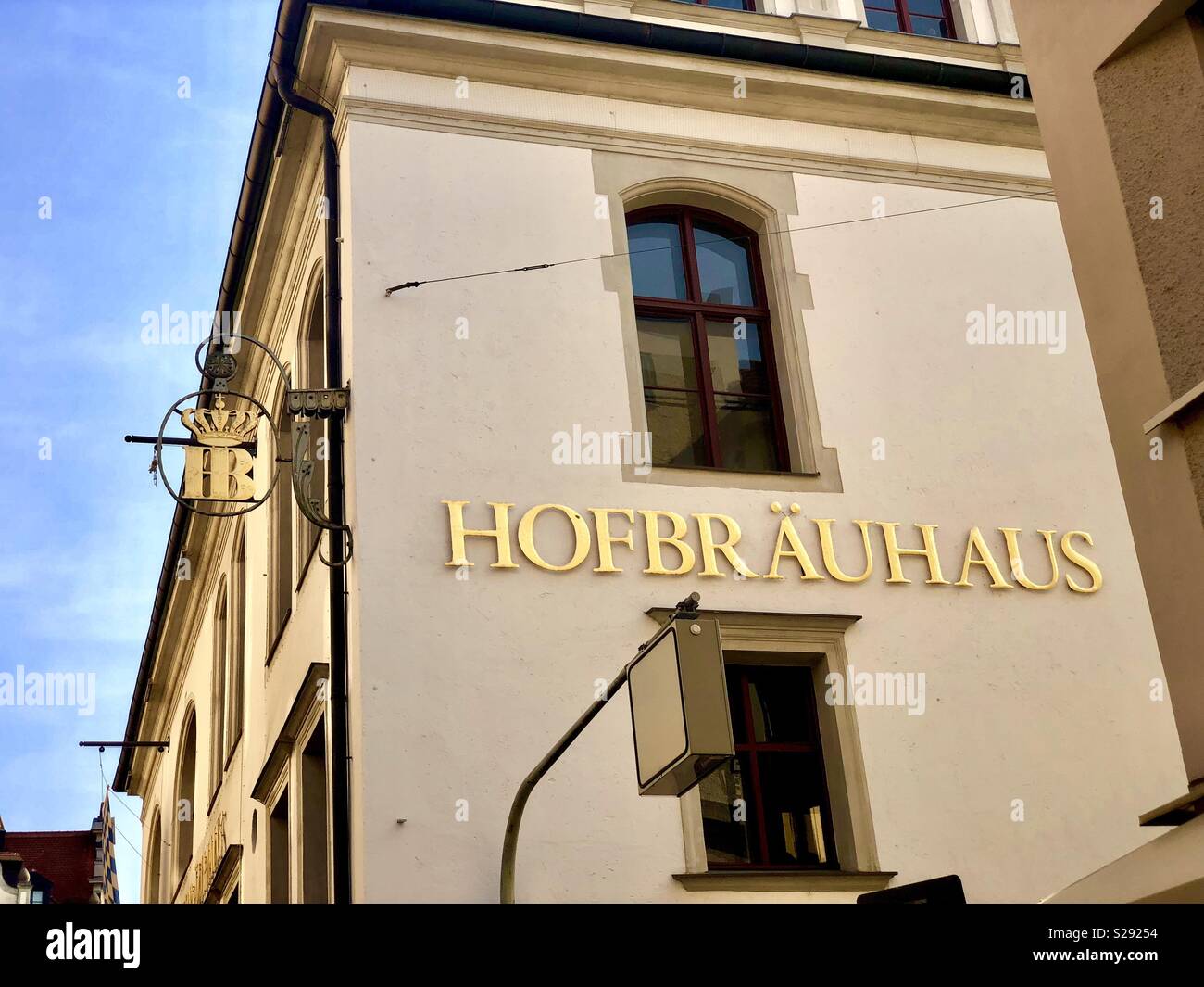 Blick auf die berühmten Hofbräuhaus in München, am Platzl, Bayern, Deutschland, Europa Stockfoto