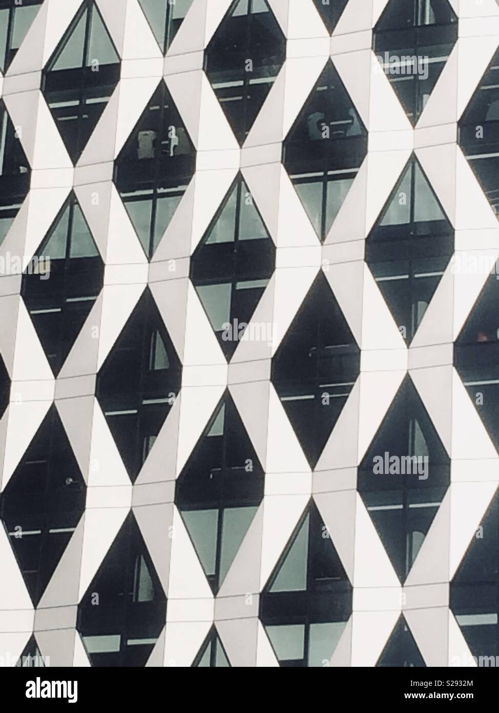 Gebäude Exterieur Muster, Media City, Salford - Smartphone-aufgenommenes Stockfoto