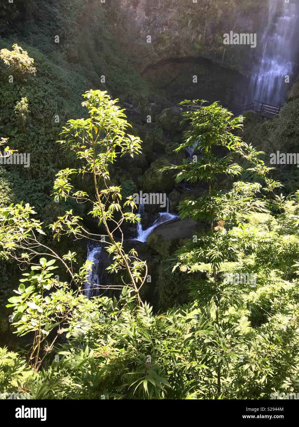 Charros Wasserfälle Giron Ecuador Stockfoto