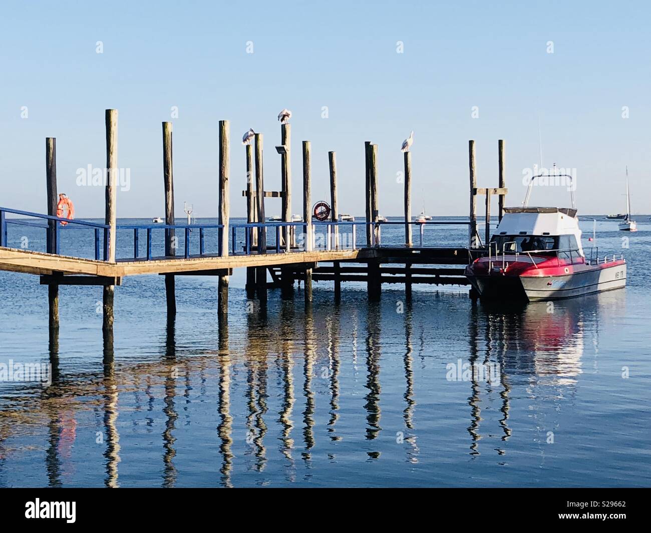 Walvis Bay Harbour Pier. Stockfoto