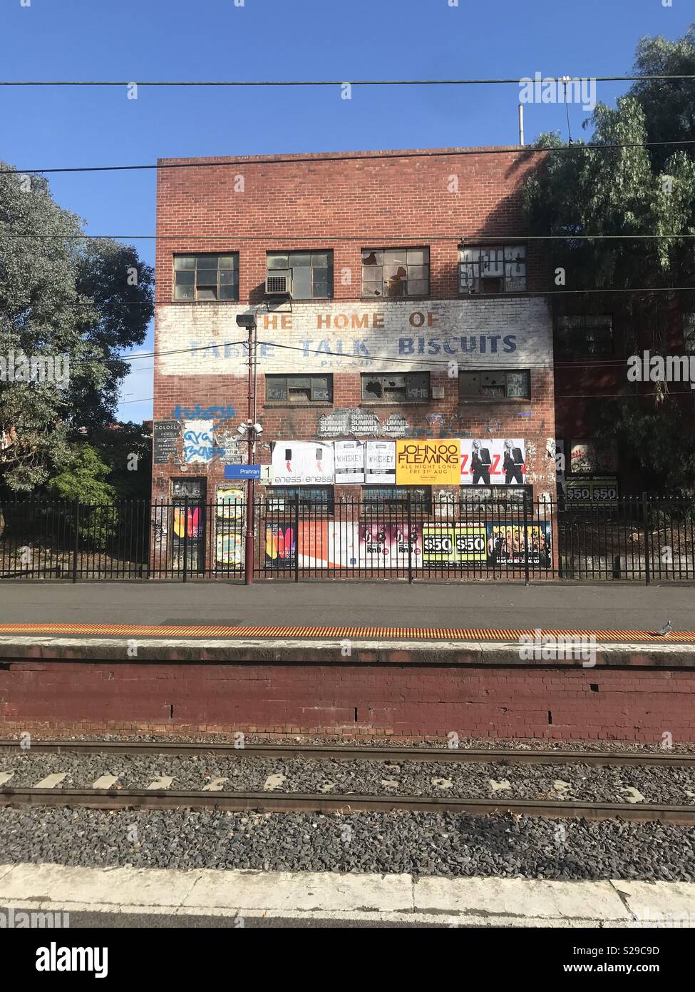 Prahran Bahnhof Melbourne Victoria Australien Stockfoto