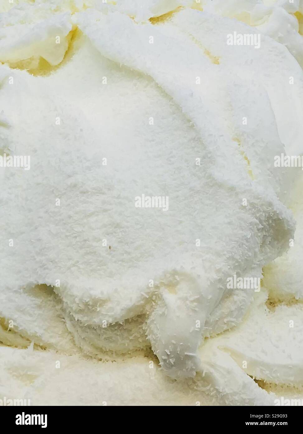 Kokosnuss Zucker gratis Eis - Smartphone-aufgenommenes Stockfoto
