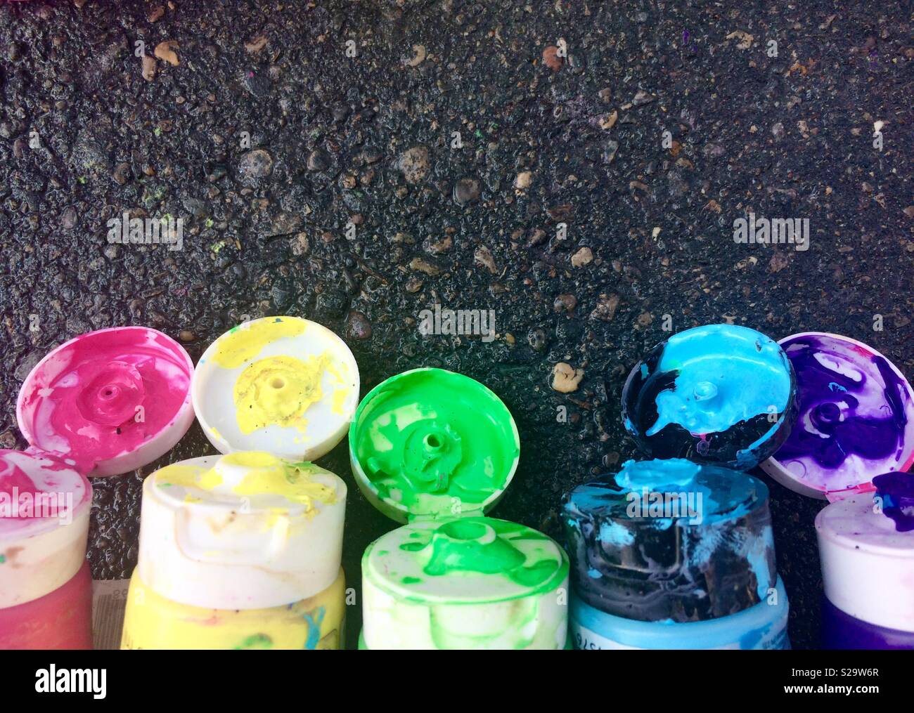 Closeup Farbe Rohre - Smartphone-aufgenommenes Stockfoto