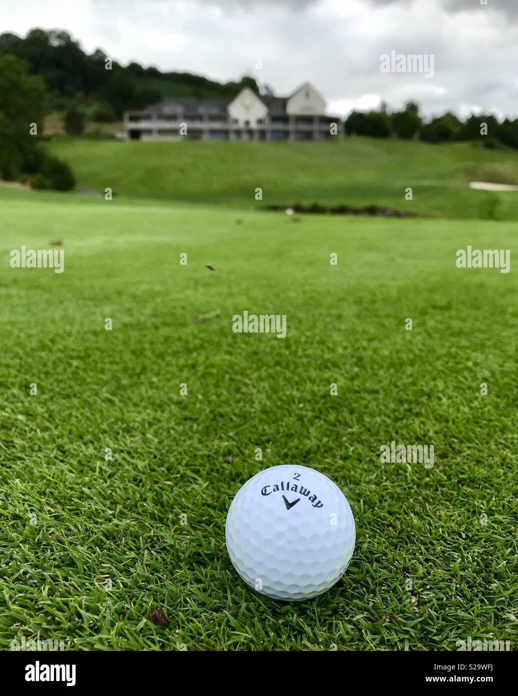 Golf im Celtic Manor Stockfoto