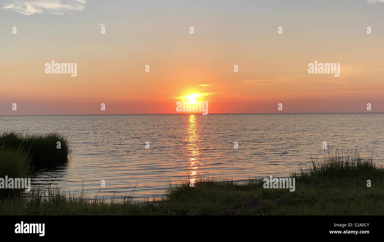 OBX sun set Stockfoto