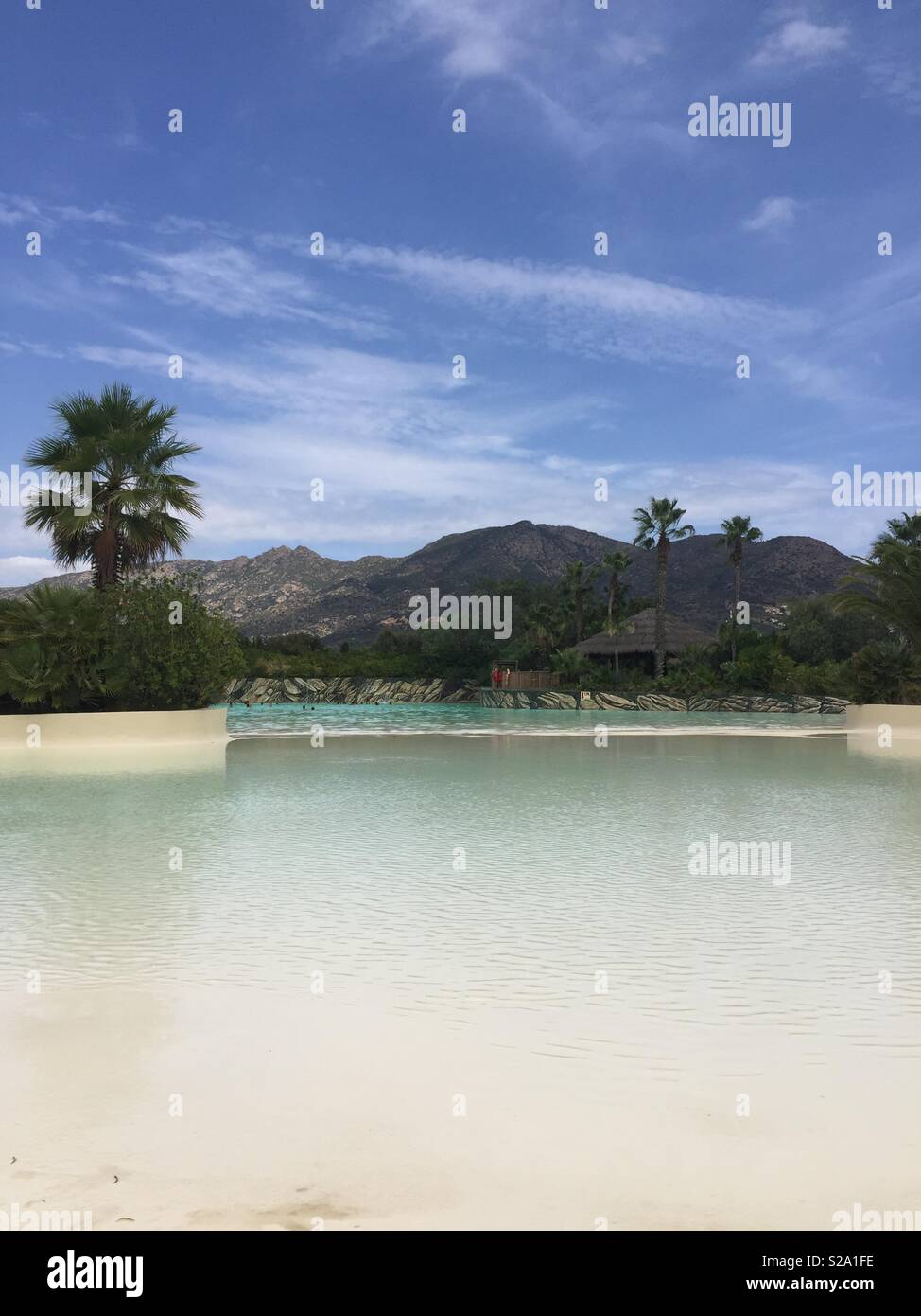 Aqua Brava Water Park in Spanien - Smartphone-aufgenommenes Stockfoto