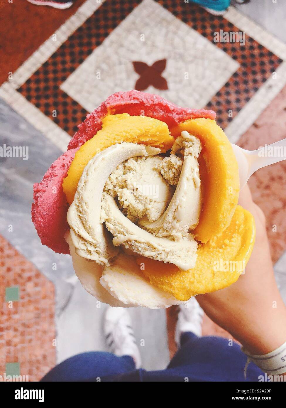 Eis Blume Stockfotografie Alamy