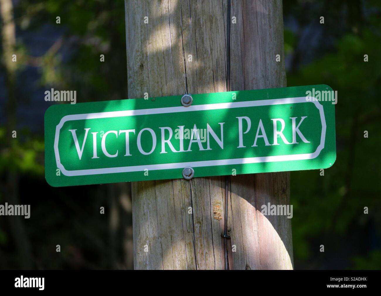 Viktorianische Park - Martha's Vineyard Stockfoto