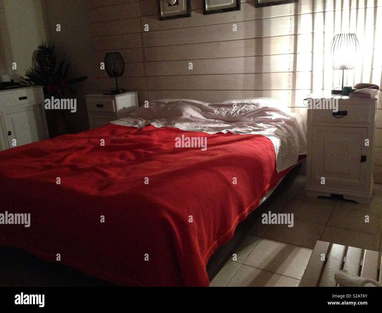 Holiday Bed Stockfoto