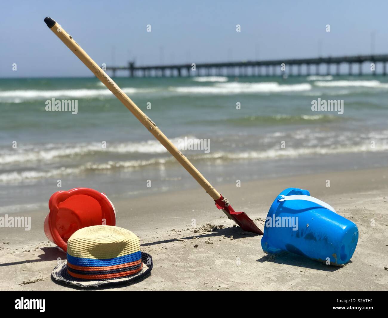 Spielzeug für den Strand Stockfoto