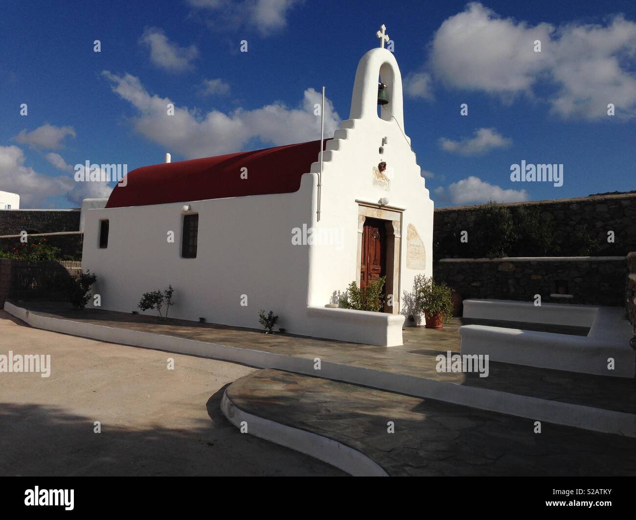 Griechische Kapelle Stockfoto