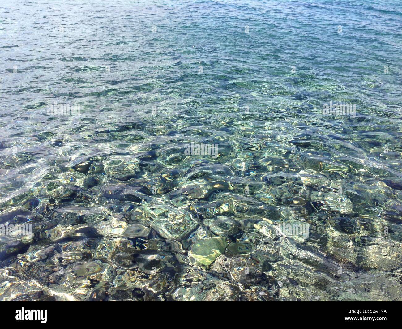 Klare griechischen Wasser Stockfoto
