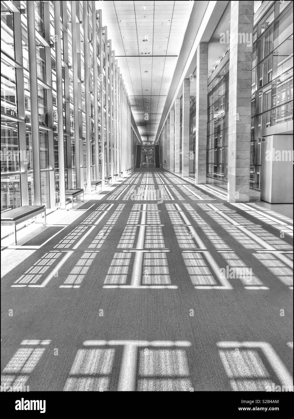 Der Innenraum des Cape Town International Convention Centre, Südafrika. Stockfoto
