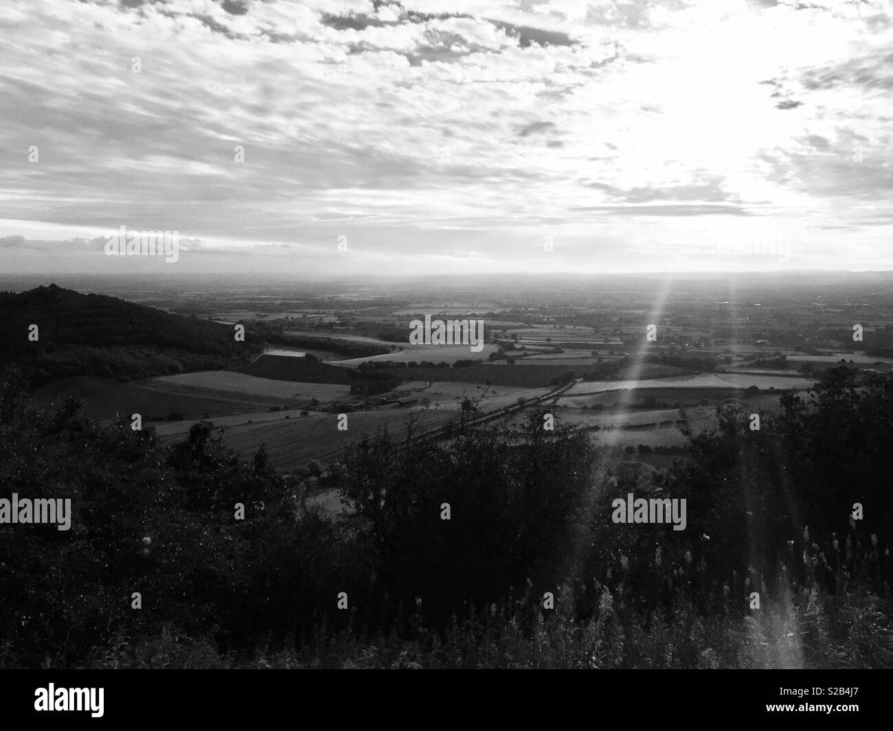 Schwarz / weiß-Landschaft Stockfoto