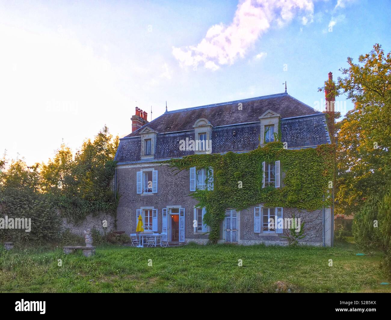 Alte französische Bauernhaus Normandie Stockfoto