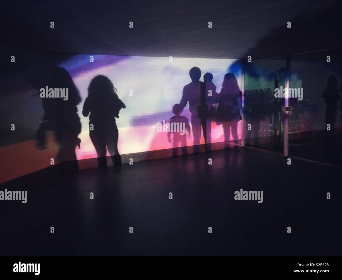 Lumina Festival 2018, Cascais, Portugal. - Smartphone-aufgenommenes Stockfoto