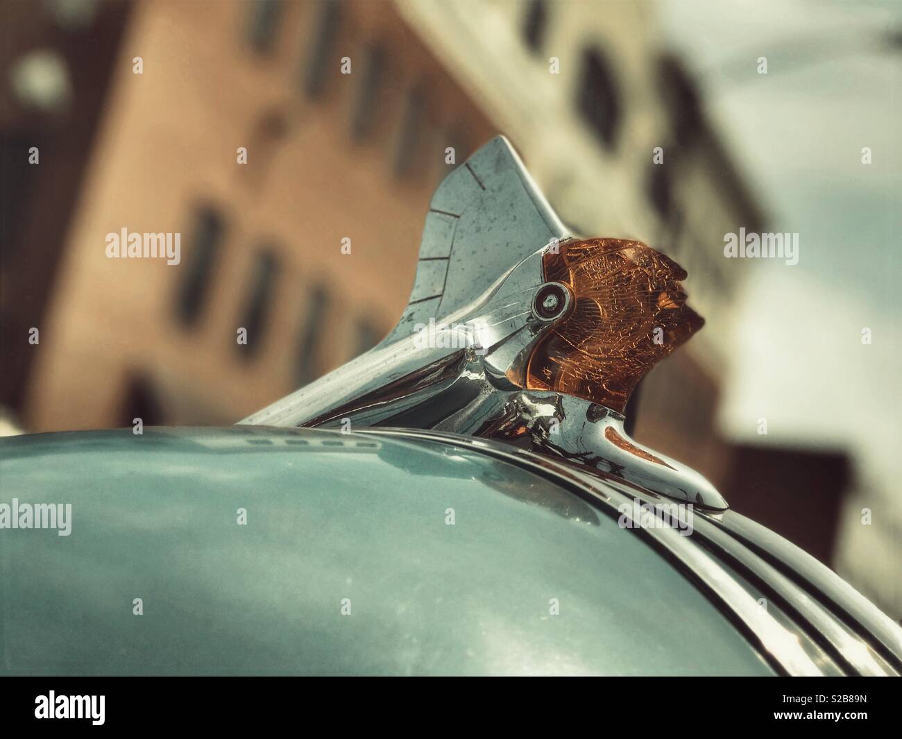 Vintage Pontiac Kühlerfigur Stockfoto