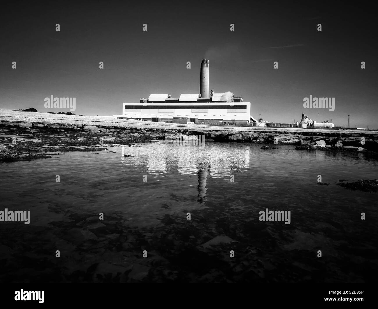 Aberthaw Kraftwerk, South Wales. Stockfoto