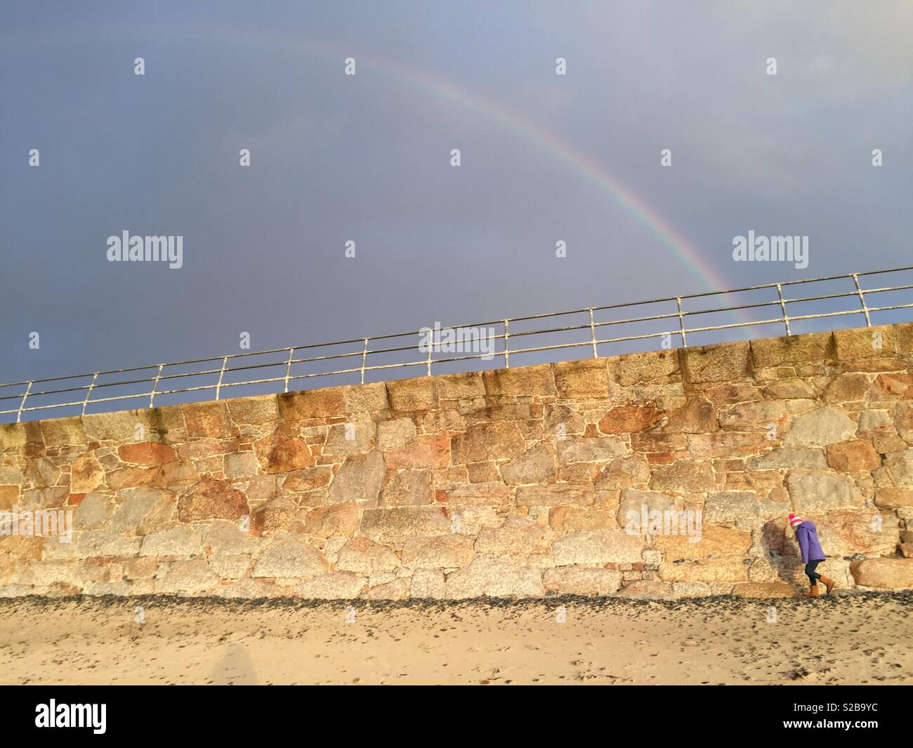 St Ouen rainbow Stockfoto